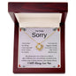 I'm Truly Sorry | The Things I Have Said And Done Can't Be Erased | Love Knot Necklace