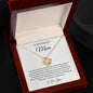 To My Beautiful Mom | I Love You | Love Knot Necklace