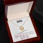 To My Mom | I Have Loved You My Whole Life | Love Knot Necklace
