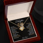 To My Daughter, You Will Never Lose - Love Knot Necklace