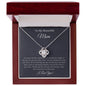 To My Beautiful Mom | Love Knot Necklace