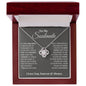 To My Soulmate, In Your Heart I Found My Love - Love Knot Necklace