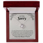 I'm Truly Sorry | I Love You Forever And Always | Love Knot Necklace