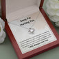 I'm Sorry For Hurting You | I've Crossed The Line | Love Knot Necklace