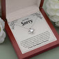 I'm Truly Sorry | I Love You Forever And Always | Love Knot Necklace