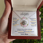 To My Lovely Daughter, Hold This Tight To Feel My Love - Love Knot Necklace