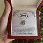 I'm Truly Sorry | I Love You Forever And Always | Love Knot Necklace