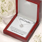 To My Bonus Daughter, Always Shine Like The Brightest Star - Love Knot Necklace