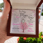 To My Mom, I Know Its Not Easy - Love Knot Necklace