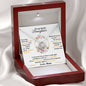 To My Lovely Daughter, Hold This Tight To Feel My Love - Love Knot Necklace