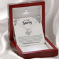 I'm Truly Sorry | I Love You Forever And Always | Love Knot Necklace