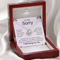 I'm Truly Sorry | The Things I Have Said And Done Can't Be Erased | Love Knot Necklace