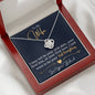 To My Wife | I Just Want To Be Your Last Everything | Love Knot Necklace