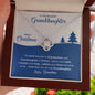 To My Beautiful Granddaughter | Merry Christmas | Love Knot Necklace