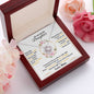 To My Lovely Daughter, Hold This Tight To Feel My Love - Love Knot Necklace