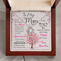 To My Mom, I Know Its Not Easy - Love Knot Necklace