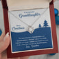 To My Beautiful Granddaughter | Merry Christmas | Love Knot Necklace