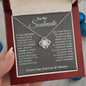 To My Soulmate, In Your Heart I Found My Love - Love Knot Necklace