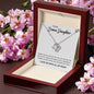 To My Bonus Daughter, Always Shine Like The Brightest Star - Love Knot Necklace