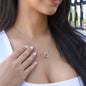 To My Daughter | Never Forget That I Love You - Interlocking Hearts necklace