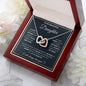 To My Daughter, I Will Always Carry You In My Heart - Interlocking Hearts Necklace