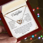 To My Daughter | Never Forget That I Love You - Interlocking Hearts necklace