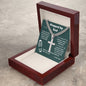 To My Stepped Up Dad | You Made My Life Better | Artisan Cross Necklace on Cuban Chain