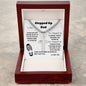 To My Stepped Up Dad | You Stepped Up | Artisan Cross Necklace on Cuban Chain