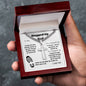 To My Stepped Up Dad | You Stepped Up | Artisan Cross Necklace on Cuban Chain
