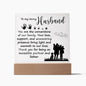 To My Loving Husband | You Are The Cornerstone | Acrylic Square Plaque