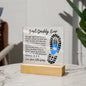 Daddy | I Love You Daddy | Square Acrylic Plaque