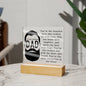 Coolest Dad | Main Attraction In Our Lives | Acrylic Square Plaque