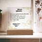 Dear Daddy | I Love You | Acrylic Square Plaque