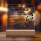 Bonus Dad | Thank you For Stepping In | Acrylic Square Plaque
