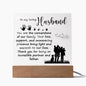 To My Loving Husband | You Are The Cornerstone | Acrylic Square Plaque
