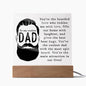 Coolest Dad | Main Attraction In Our Lives | Acrylic Square Plaque