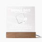 Bonus Dad | Happy Father's Day | Acrylic Square Plaque