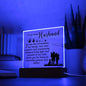 To My Loving Husband | You Are The Cornerstone | Acrylic Square Plaque