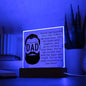 Coolest Dad | Main Attraction In Our Lives | Acrylic Square Plaque