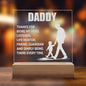 DADDY | My Hero | Engraved Acrylic Square Plaque