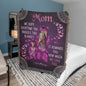 Mom We Love You | Heirloom Photo Woven Blanket (Portrait)