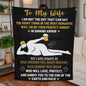 To My Wife | Not That Guy | Jersey Fleece Blanket 50" x 60"