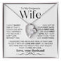 To My Gorgeous Wife | Forever Love Necklace