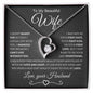 To My Beautiful Wife | I Can't Live Without You | Forever Love Necklace