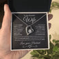 To My Beautiful Wife | I Can't Live Without You | Forever Love Necklace