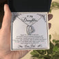 To My Daughter | I Am Always Right There In Your Heart | Forever Love Necklace