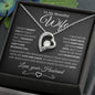 To My Beautiful Wife | I Can't Live Without You | Forever Love Necklace