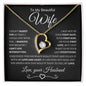 To My Beautiful Wife | I Can't Live Without You | Forever Love Necklace