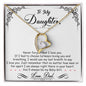 To My Daughter | I Am Always Right There In Your Heart | Forever Love Necklace