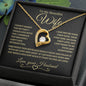 To My Beautiful Wife | Forever Love Necklace